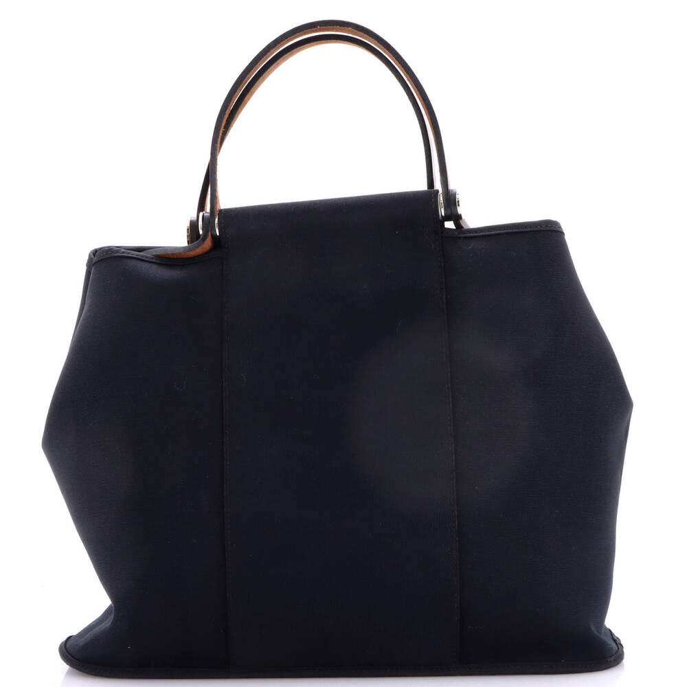 Hermes 32 Cabag Handbag Toile and Leather